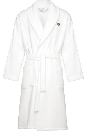 GANT Archive Shield Terry Robe White