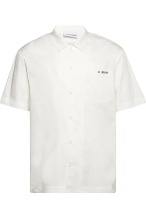 HAN Kjøbenhavn Logo Camp-Collar Shirt White