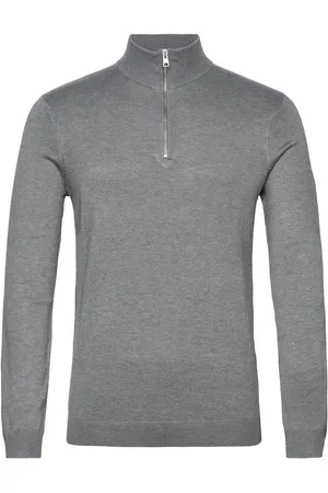 Only & Sons Onswyler Life Reg 14 Half Zip Knit Noos Grey
