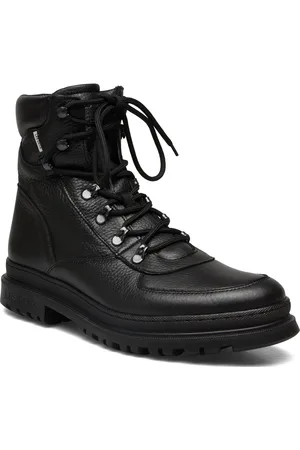 Les Deux Tyler Leather Desert Boot Black