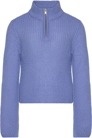 ONLY Kognewbella Nicoya L/S Zip Pullover Knt Purple