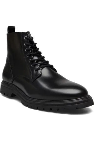 Bianco Biagil Lace Up Boot Polido Black