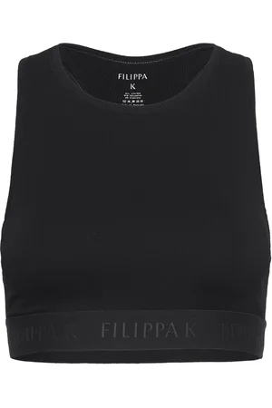 Filippa K Rib Bra Top Black