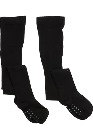 Lindex Tights Sg H Plain Knitted 2 Pa Black