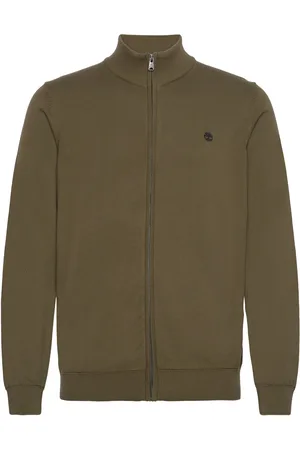 Timberland Williams River Cotton Yd Full Zip Sweater Dark Olive Khaki