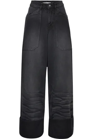 Cannari Concept Black Wash Loose Jeans Black