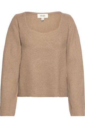 VERO MODA Vmginger Ls Knit Pullover Vma Beige