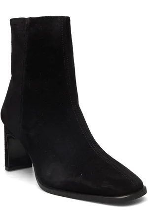 ANGULUS Bootie - Block Heel - With Zippe Black