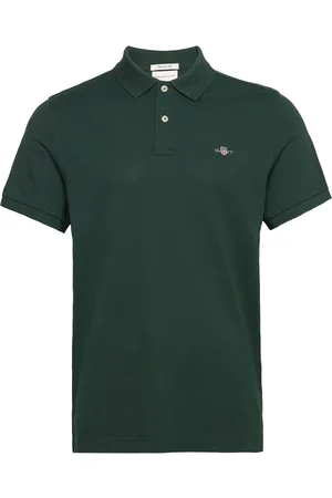 GANT Reg Shield Ss Pique Polo Green