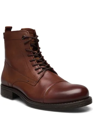 JACK & JONES Jfwshaun Leather Boot Sn Jack & J S Brown