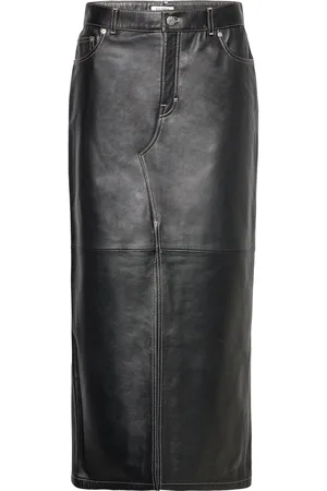 Filippa K Leather Skirt Black