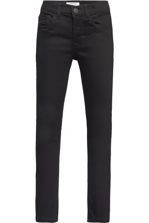 Lindex Trousers Denim Sam Slim Black Black
