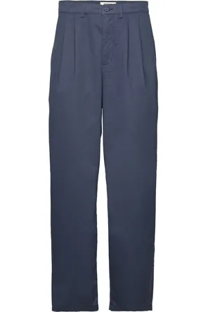 Woodbird Wbrick Paper Pant Navy