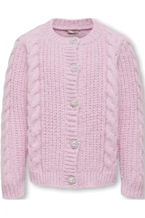 ONLY Koglola Ls O-Neck Cardigan Cp Knt Pink