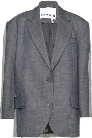REMAIN Birger Christensen Two Side Over Blazer Grey