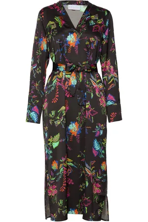 Coster Copenhagen Dress In Glow Print Black