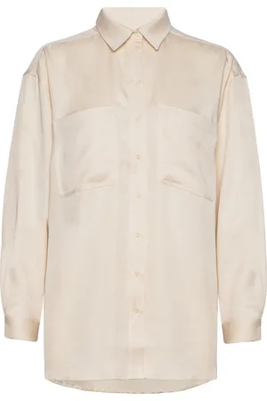 Esmé Studios Esleonora Ls Shirt Beige