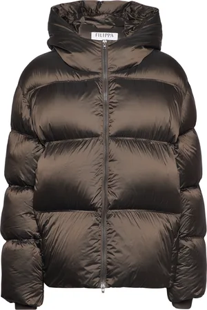 Filippa K Hooded Puffer Jacket Brown