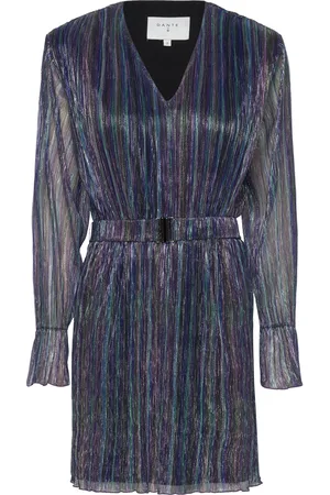 Dante 6 D6Elora Plissé Mini Dress Blue