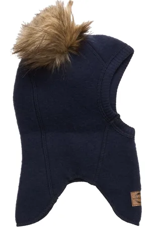 Mikk-Line Wool Fullface W. Pom Pom Navy