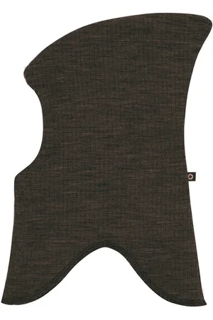 Smallstuff Balaclava, 2 Layers, Dark Brown Drop Needle, Merino Wool, 56/62 Brown
