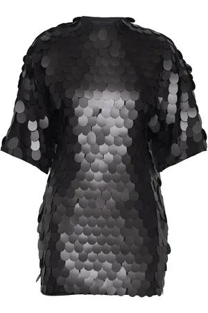 ROTATE Sequins Mini Dress Black