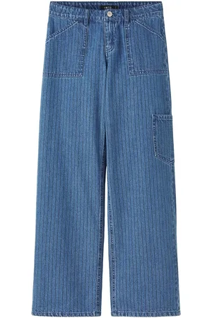 LMTD Nlfpinizza Dnm Lw Wide Cargo Pant Blue