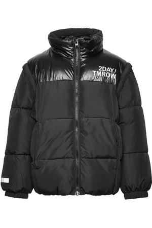 Lindex Jacket Puffer Detachable Sleev Black