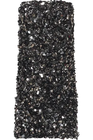 ROTATE Sequins Mini Tube Dress Silver