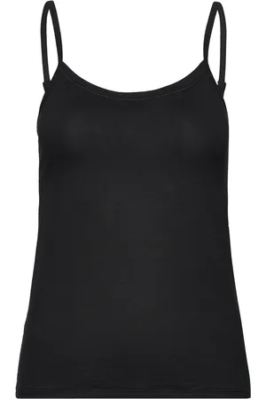 Calida Natural Comfort Spaghetti Top Black