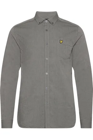 Lyle & Scott Regular Fit Light Weight Oxford Shirt Grey