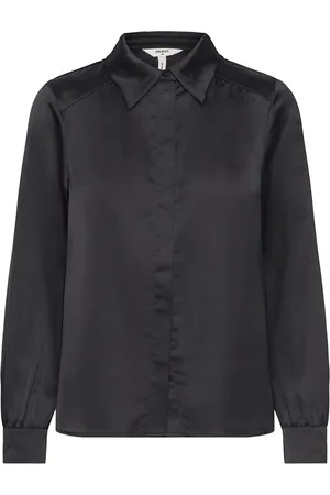 Object Objsateen L/S Shirt Black
