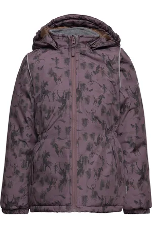 Mikk-Line Winter Jacket Aop Purple