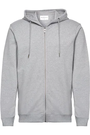Bread & Boxers Zip Hoodie Grey