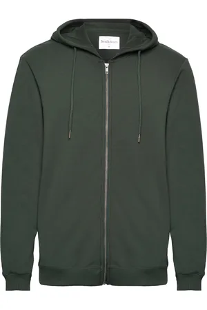 Bread & Boxers Zip Hoodie Khaki