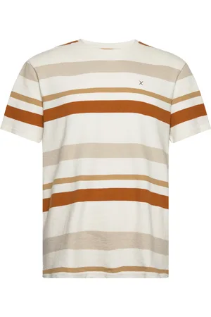 Clean Cut Calton Striped Tee Cream