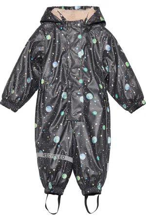 Mikk-Line Pu Aop Rain Suit Teddy Rec Navy