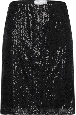VILA Visparkling Hw Short Skirt/Ka Black