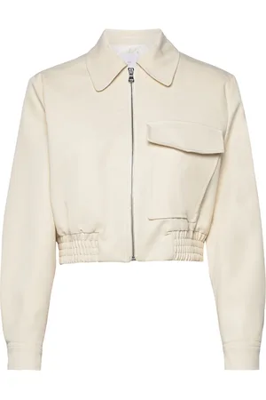 MANGO Bomber Jacket With Cargo Pocket Beige
