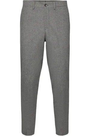 SELECTED Slhslimtapedan Flannel Trouser O Grey