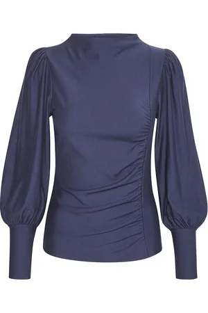 Gestuz Rifagz Puff Blouse Navy