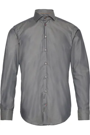 BOSWEEL SHIRTS EST. 1937 Slim Fit Mens Shirt Grey