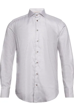 BOSWEEL SHIRTS EST. 1937 Slim Fit Mens Shirt Beige
