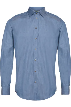 BOSWEEL SHIRTS EST. 1937 Slim Fit Mens Shirt Blue