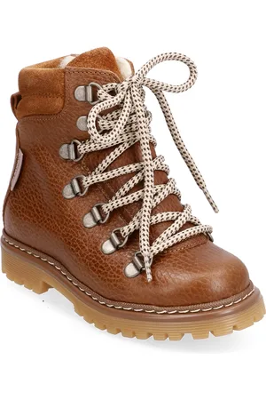 ANGULUS Boots - Flat - With Lace And Zip Brown