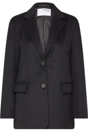 SELECTED Slfsasja Wool Blazer B Black