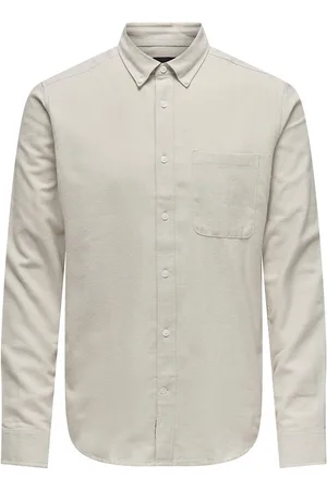 Only & Sons Onsgudmund Slim 1-Pkt Solid Shirt Noos Cream
