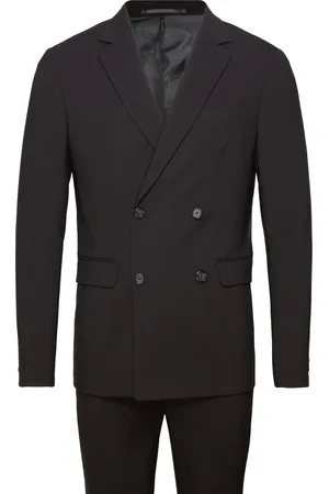 Lindbergh Plain Db Mens Suit - Normal Lenght Black