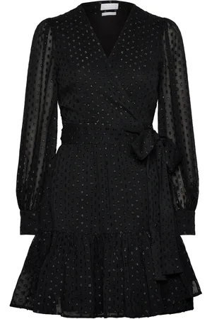Creative Collective Synne Wrap Dress Black