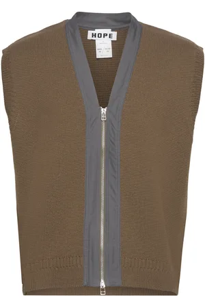 Hope Merino Wool Sweater Vest Khaki
